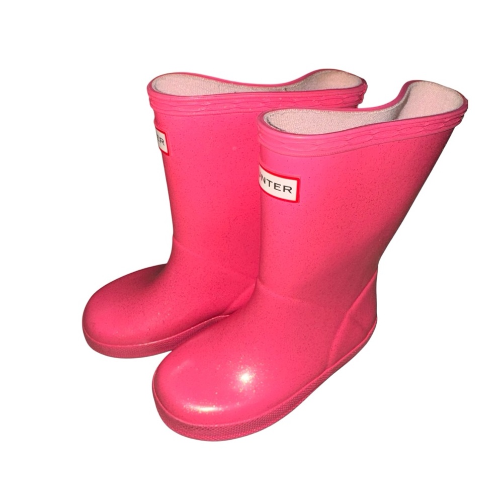 Hunter Kids Bright Pink Waterproof Boots